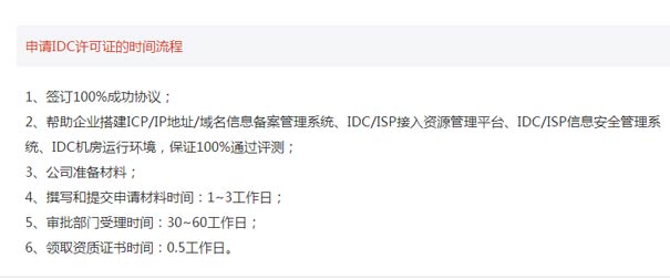 云服务许可证idc申请要多久